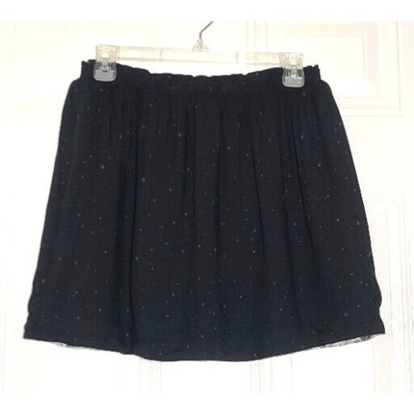 Catimini Reversible Skirt Girls Size 12 Year Elastic Waist Stars Cactus Flowers - Picture 2 of 16